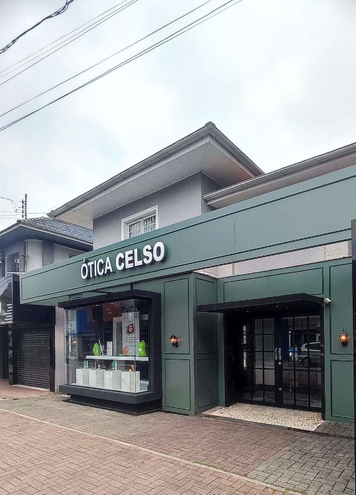 Fachada da Ótica Celso
