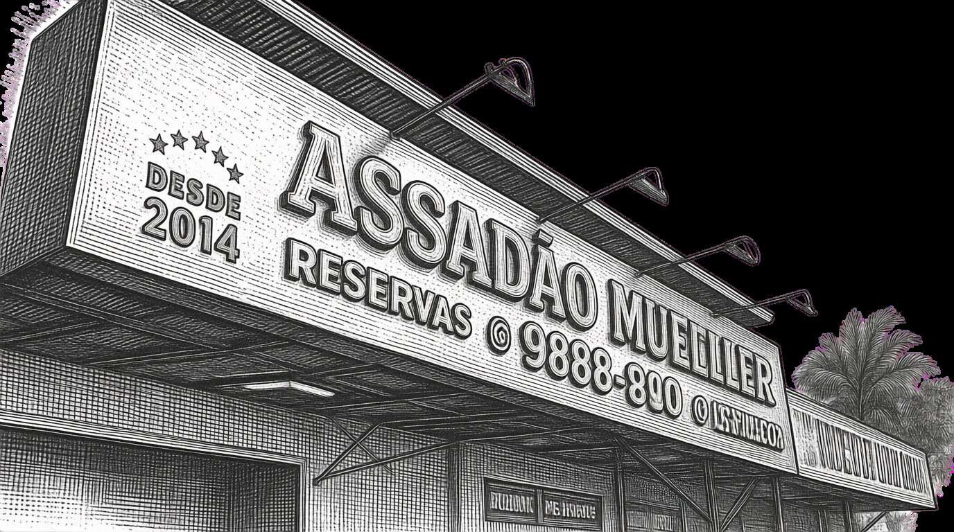 Letreiro do Assadão Mueller